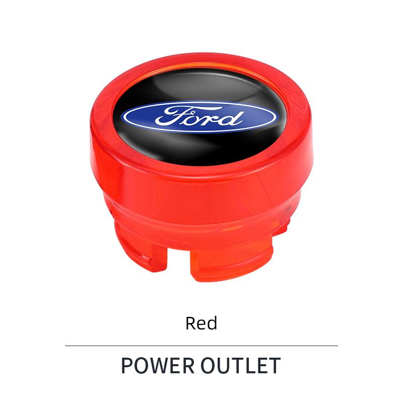 Autoaufkleber Auto Zigarettenanzünder Abdeckung Staubschutz Zubehör für Ford S MAX Ranger Focus Fiesta Mondeo Kuga Mustang Escort KA