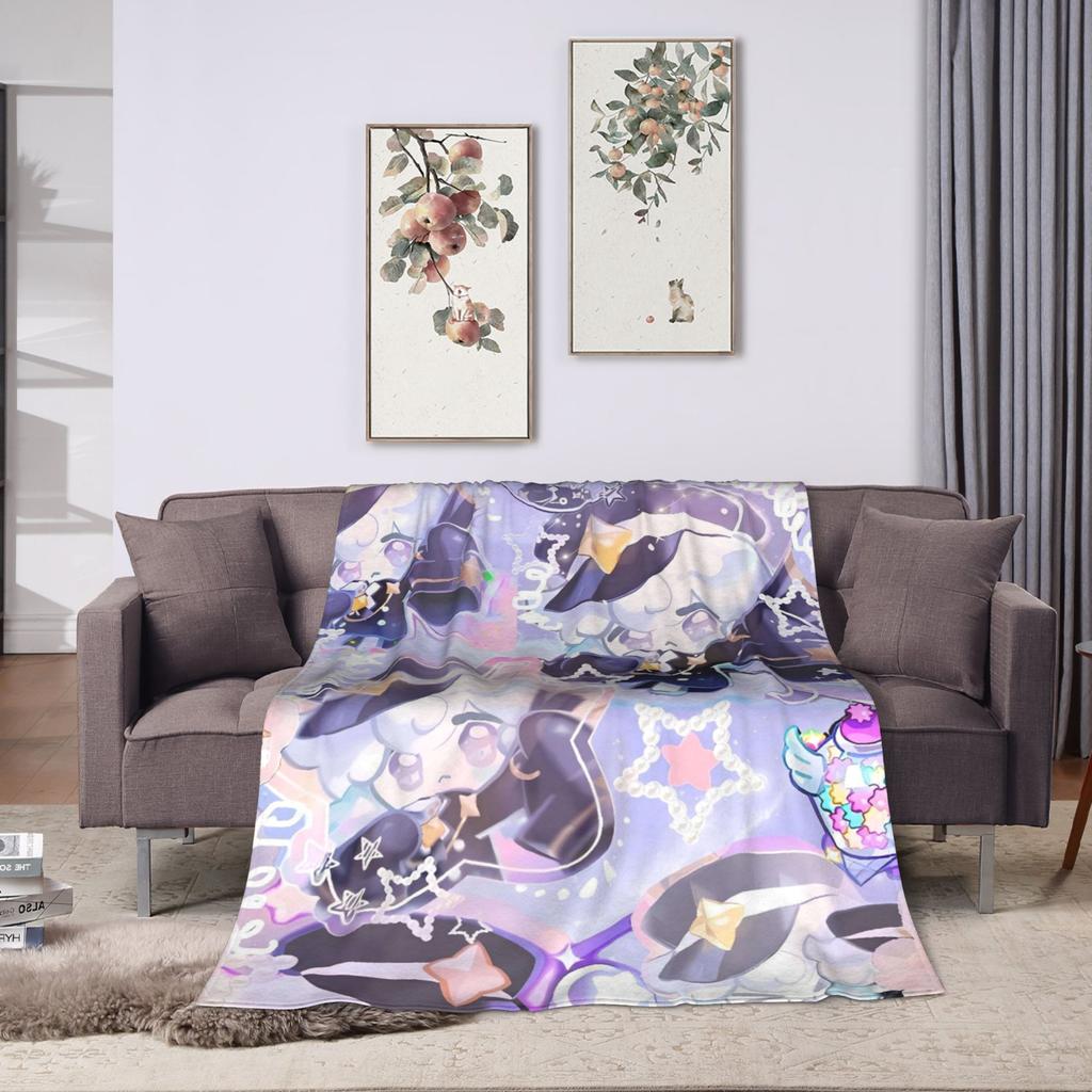 Super Warm Blanket Camping Cookie Run Kingdom Game Throw Blanket Flannel Bedspread For Bedroom Comfortable Sofa Bed Cover