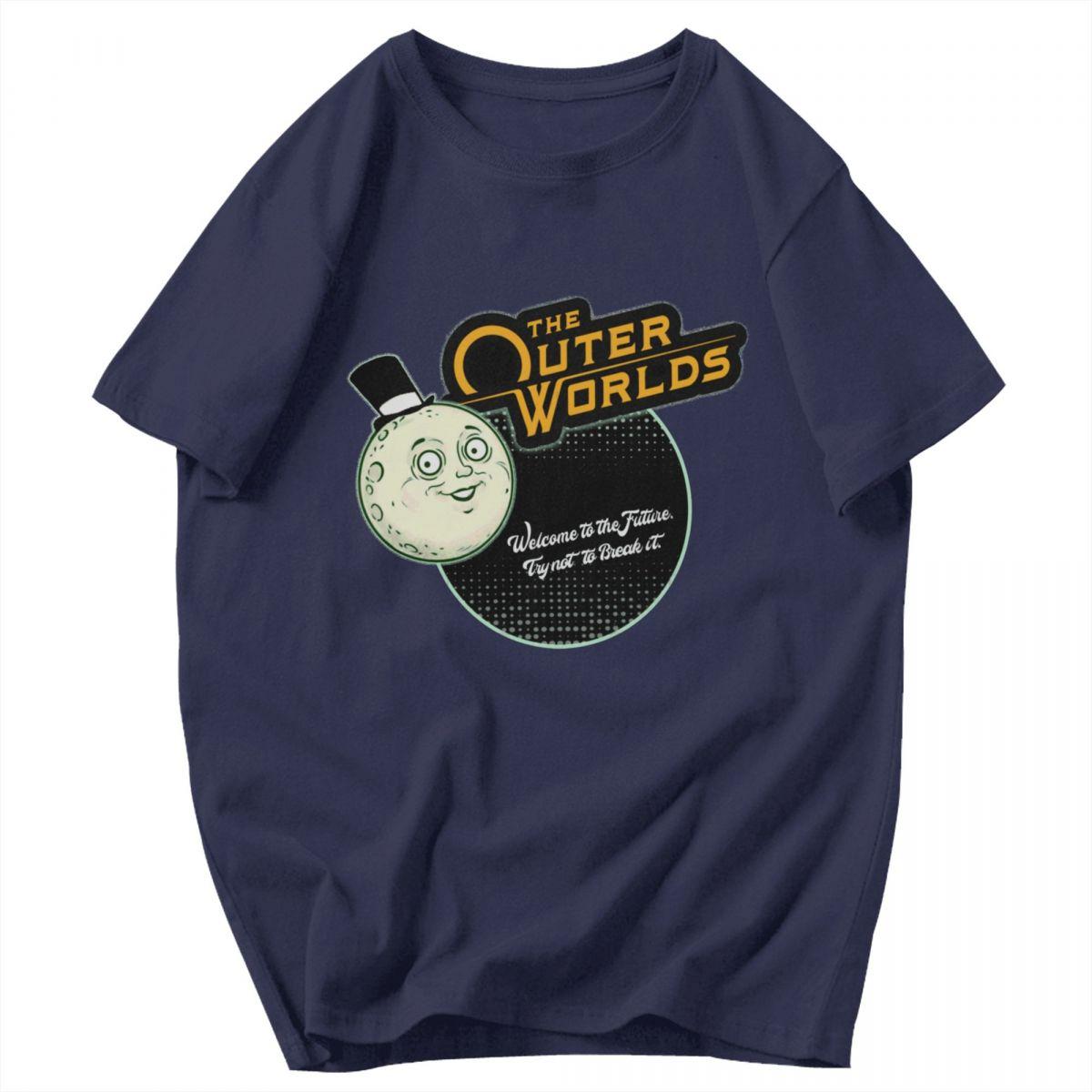 

Men T Shirt The Outer Worlds 2 Game Fun Unique Y2K Graphic Tees Unisex Tops T Shirts 4XL