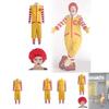 Costume Cosplay Mcdonalds Corporation in Poliestere ed Elastan per Bambini e Adolescenti