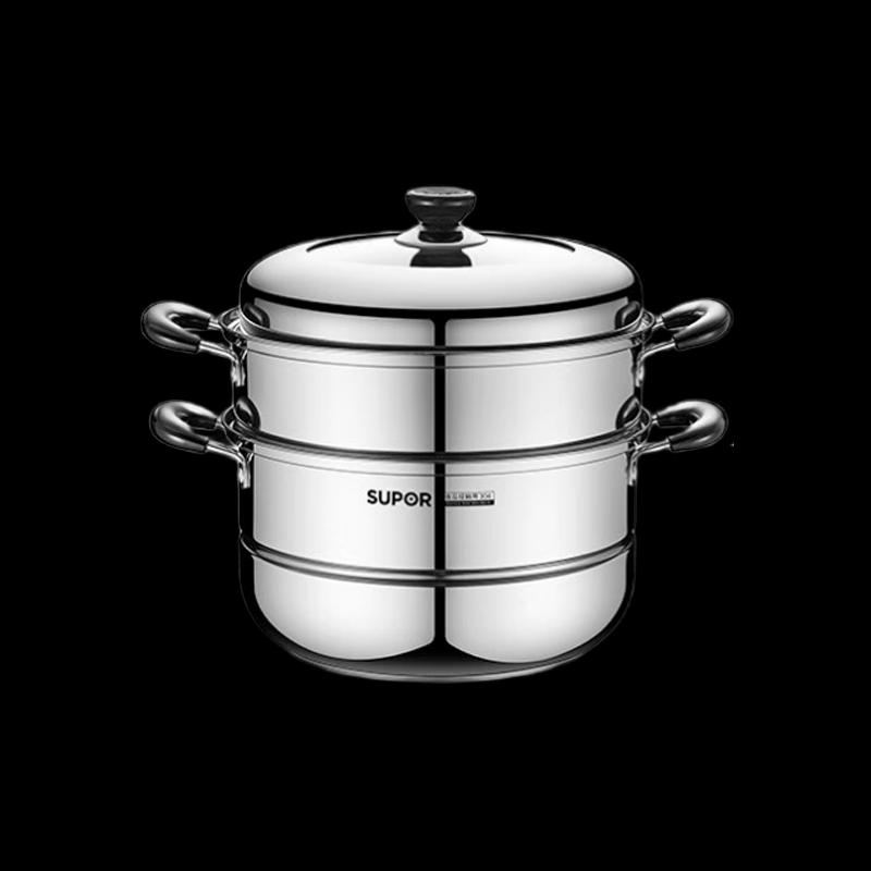 Supor 304 Stainless Steel 3-Tier Steamer Pot