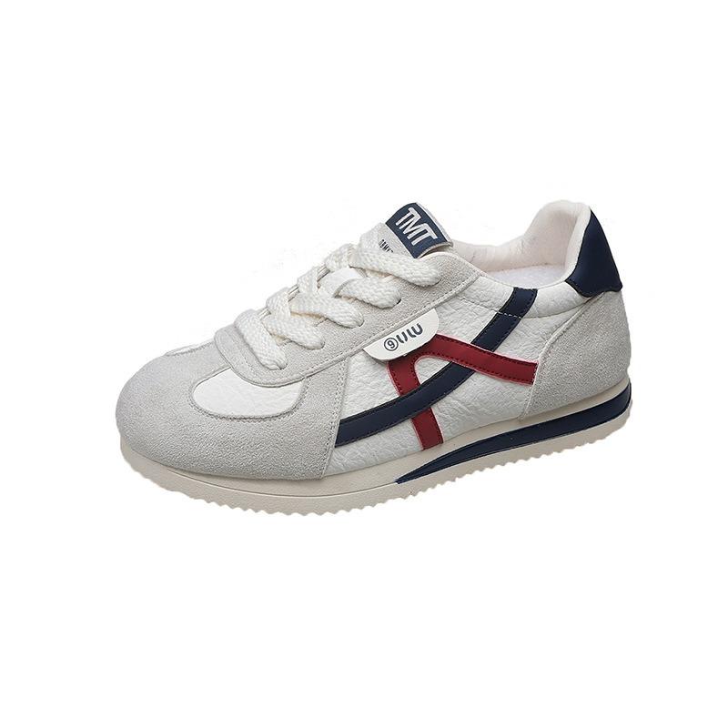 Shoes women's new autumn great-looking inner height-increasing sneakers with skirts fashionable leather