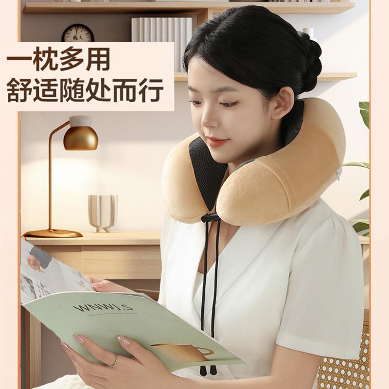 Oreiller cervical, oreiller de voyage en avion ou en voiture, oreiller cervical en forme de U