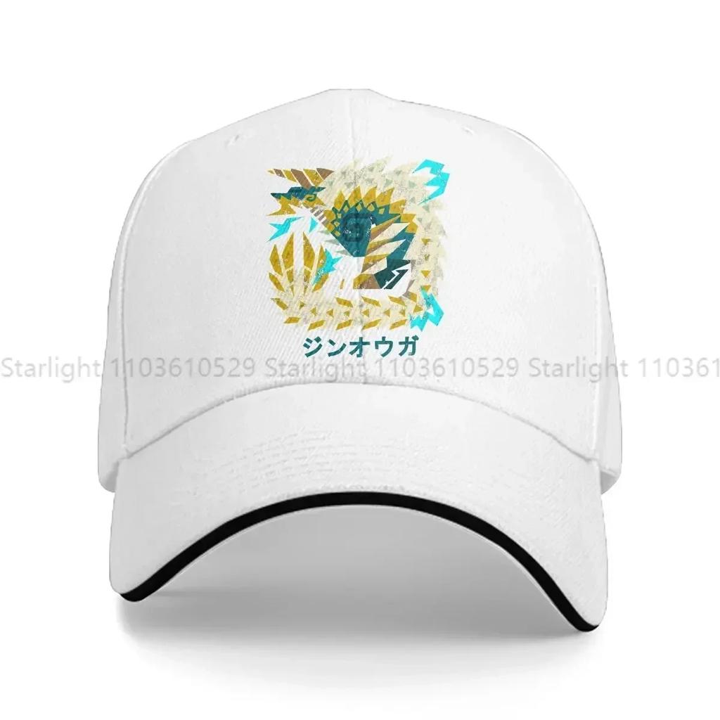 Einfarbige Dad Hats Iceborne Zinogre Kanji Herrenhut Sonnenschutz Baseballkappen World Hunter Schirmmütze