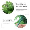 2Pcs Artificial Boston Fern Faux Ferns 20 Leaves for Each Bouquet Fake Fern Bush Plant Lifelike 21 Inch for Office Garden Decor
