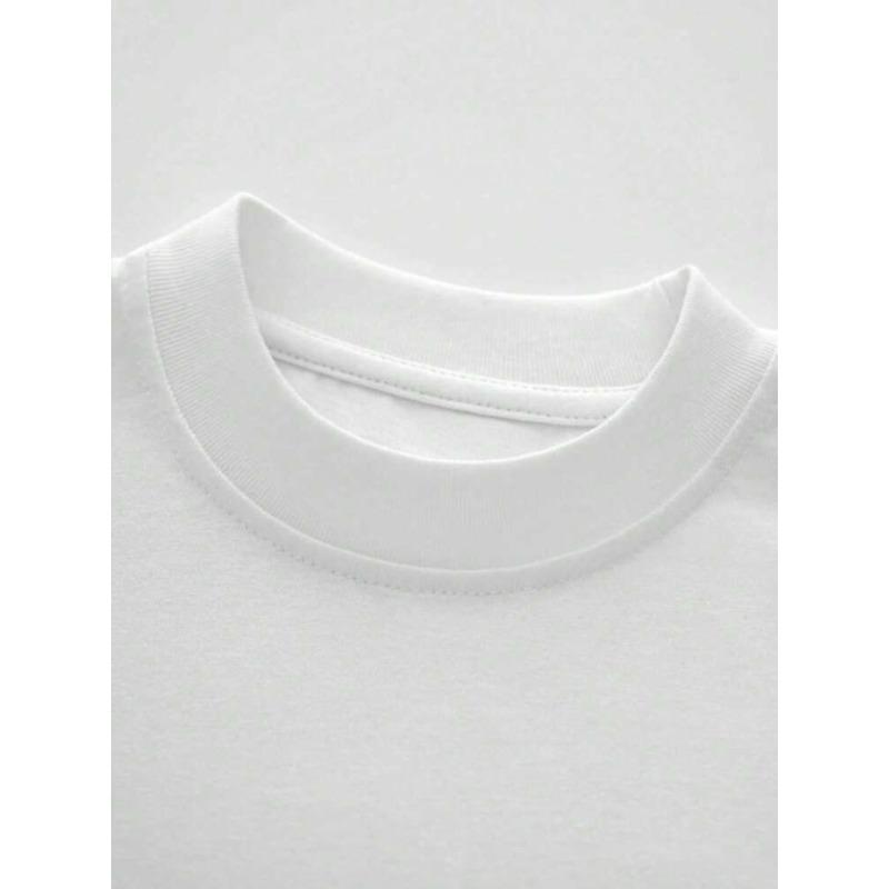 European sizes Men's Casual Cotton T-Shirt, Simple Pattern, for Casual, Sports, and Holiday Wear