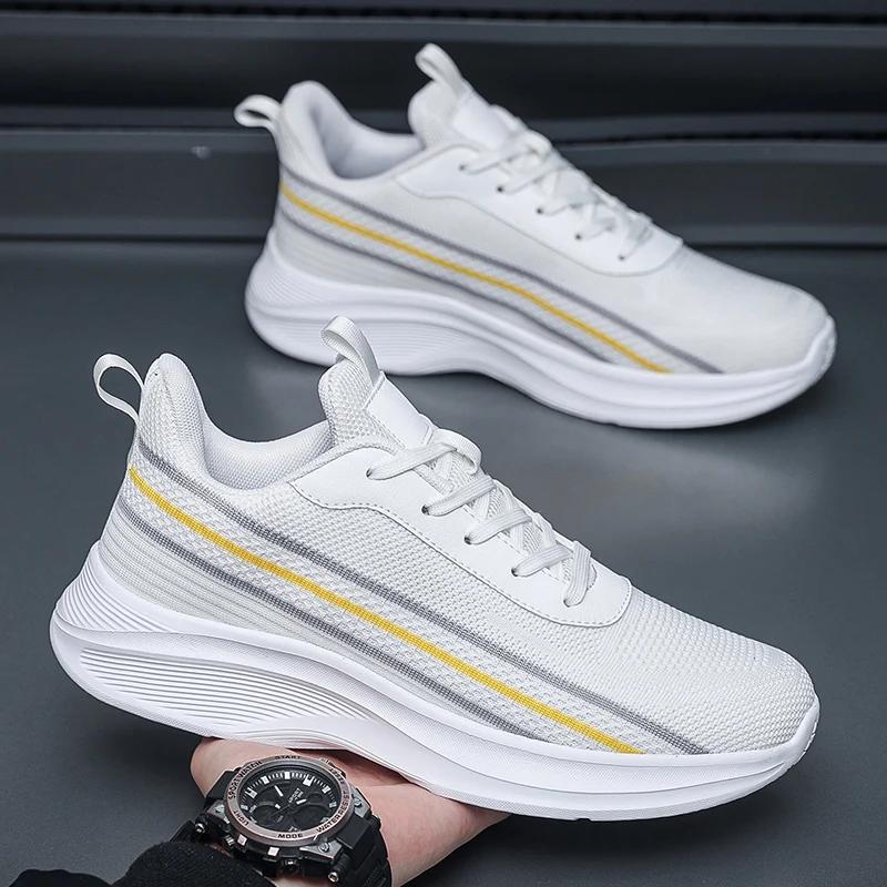 Весенние новые сетчатые мужские кроссовки для бега — фото 9