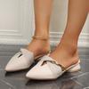 Elegant Heel Women Mules Summer New Sexy Pointed-Toe Ladies Slippers Slip On Leisure Ladies Office Shoes Pumps Women Sandals