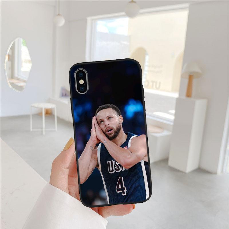 C-Curry Basketball Star Neue High-End Schutzhülle Handyhülle für iPhone SE X XS XR 16E 11 Pro Max 8 7 6 6s Plus