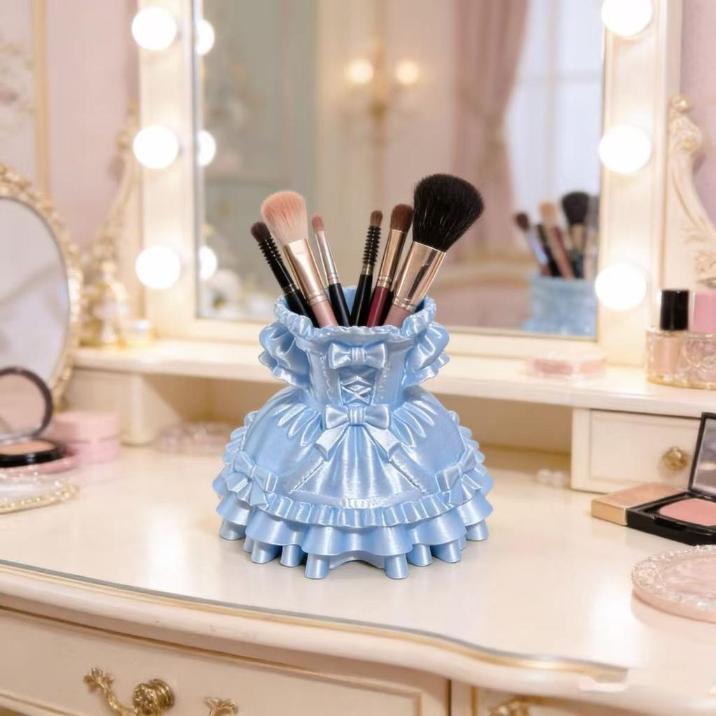 1PC3D Printed Jewelry Tray Is Suitable for All Kinds of Jewelry Storage, Makeup Pen Storage Princess Skirt Decorative Ornaments