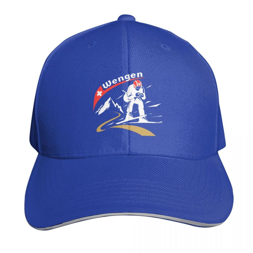 Skiing Downhill Skier Wengen Ski Baseball Cap tea Hat Cosplay foam party Hat Rave Unisexs Womens