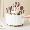 360 Drehbarer Make-up Schreibtisch Kosmetik Aufbewahrungsbox Organizer Große Kapazität für Badezimmer Tragbarer Lippenstift Make-up Pinsel Stifthalter