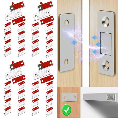 Strong Magnetic Cabinet Catches Ultra-Thin Door Magnets Stops Invisible Adhesive Drawer Magnet Catch for Kitchen Closet Closer