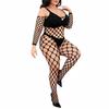 Oversize Women Mesh Hollow Sexy Bodystockings Large Plus Size See Through Erotic Open crotchless Lingerie Bra Set XXL