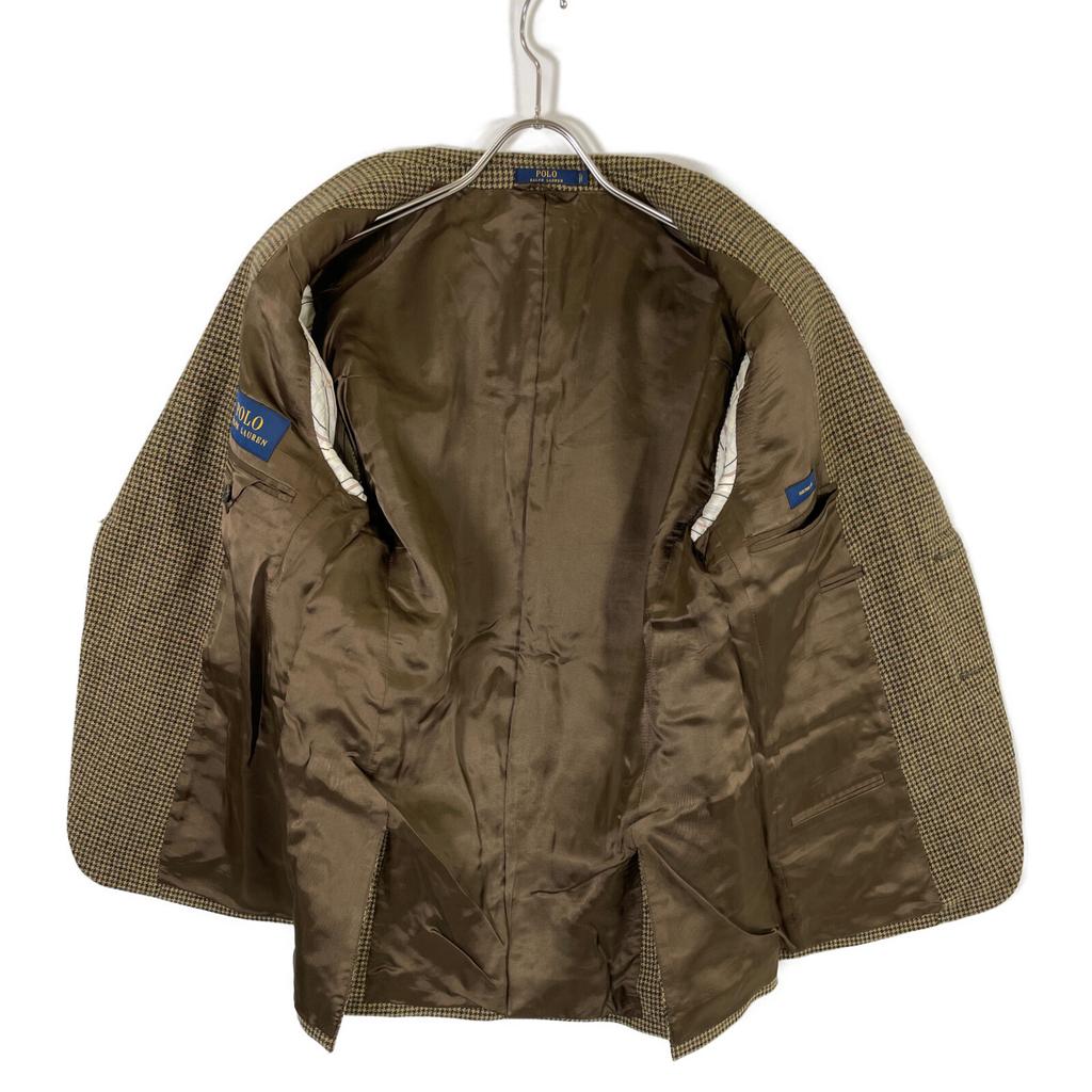 POLO RALPH LAUREN 715582643001 POLO 2 SPORTCOAT Houndstooth sports coat Jacket 38 BrownUsed