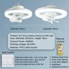 360° Moving Head Screw Fan Light Kitchen Smart Remote Control Exhaust Fan E27 Electric Ceiling Fan With Light