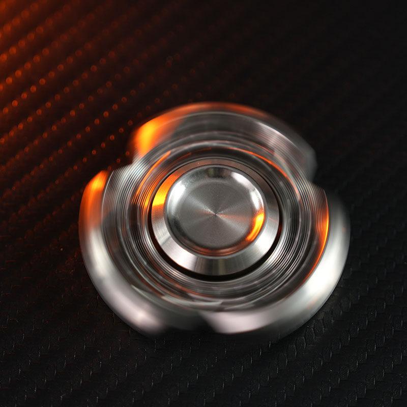 Metal Stainless Steel Edc Hand Fidgeting Spinner Rotating Roller Spinning Top Tip Relieve Stress Reducing Toys Counter Stress Men
