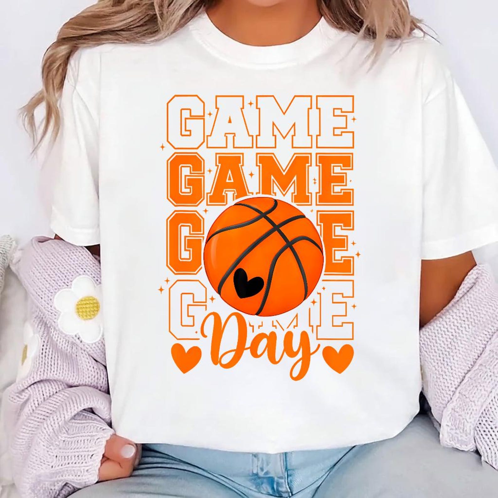Basketball Mom Game Day Shirt, Funny Basketball Mom Tee, Proud Basketball Player Mom, Basketball Season Game Day M