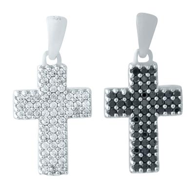 Silver Cross with Cubic Zirkonia (1147443)