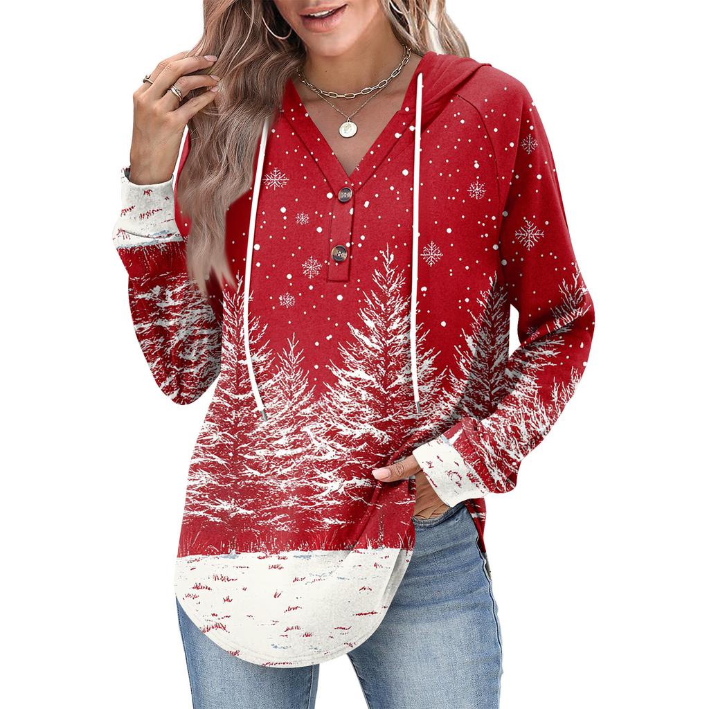 Women's Fashion Women's Lightweight Long Sleeve Pullover With Pockets Preppy Graphic Hoodie