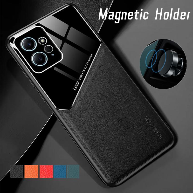 Shockproof Case For Xiaomi Redmi Note 13 Pro Plus + 5G 4G Back Protective Cover Magnetic Holder Coque Fundas