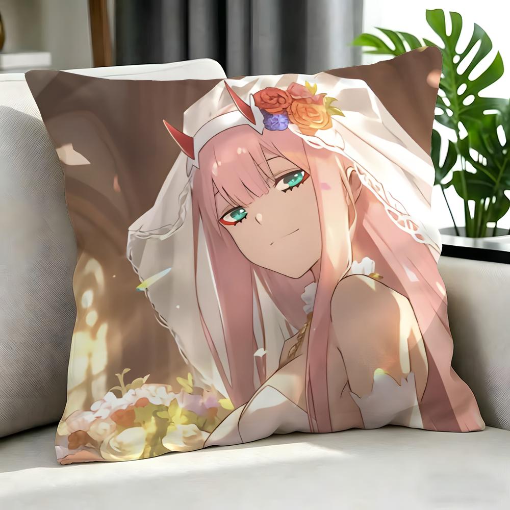 Anime  DARLING In the FRANXX Cushion Cover Cushion Cover Set Pcs X X X Pillowcase Decorative Sofa Home Decor