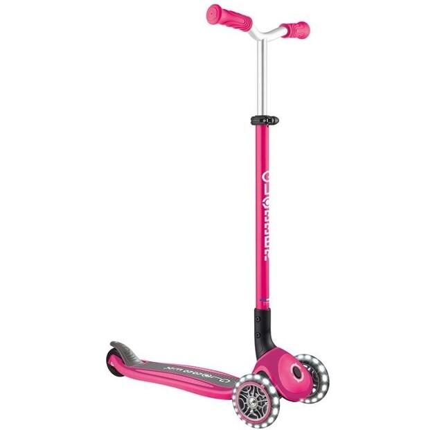 Globber Master Lights Three-wheeled Scooter Fuchsia 663-110