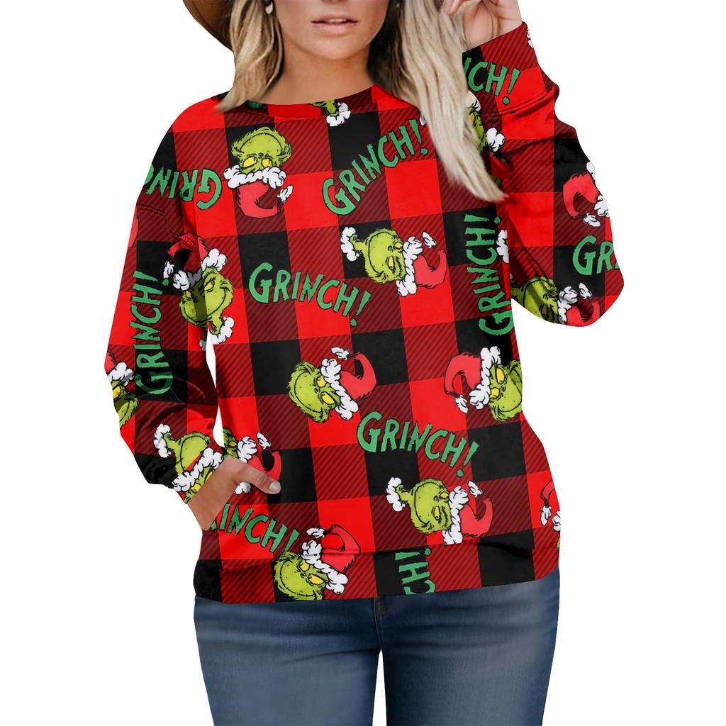 Christmas Sweatshirts For Women Sweater Cute Shirt Fall Pullover Top