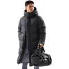 Li Ning Sports Lifestyle Series Brand Logo Comfortable Casual Loose Cold Resistant Warm Outdoor Long Down Jacket Men Outerwear Black AYMU095-1