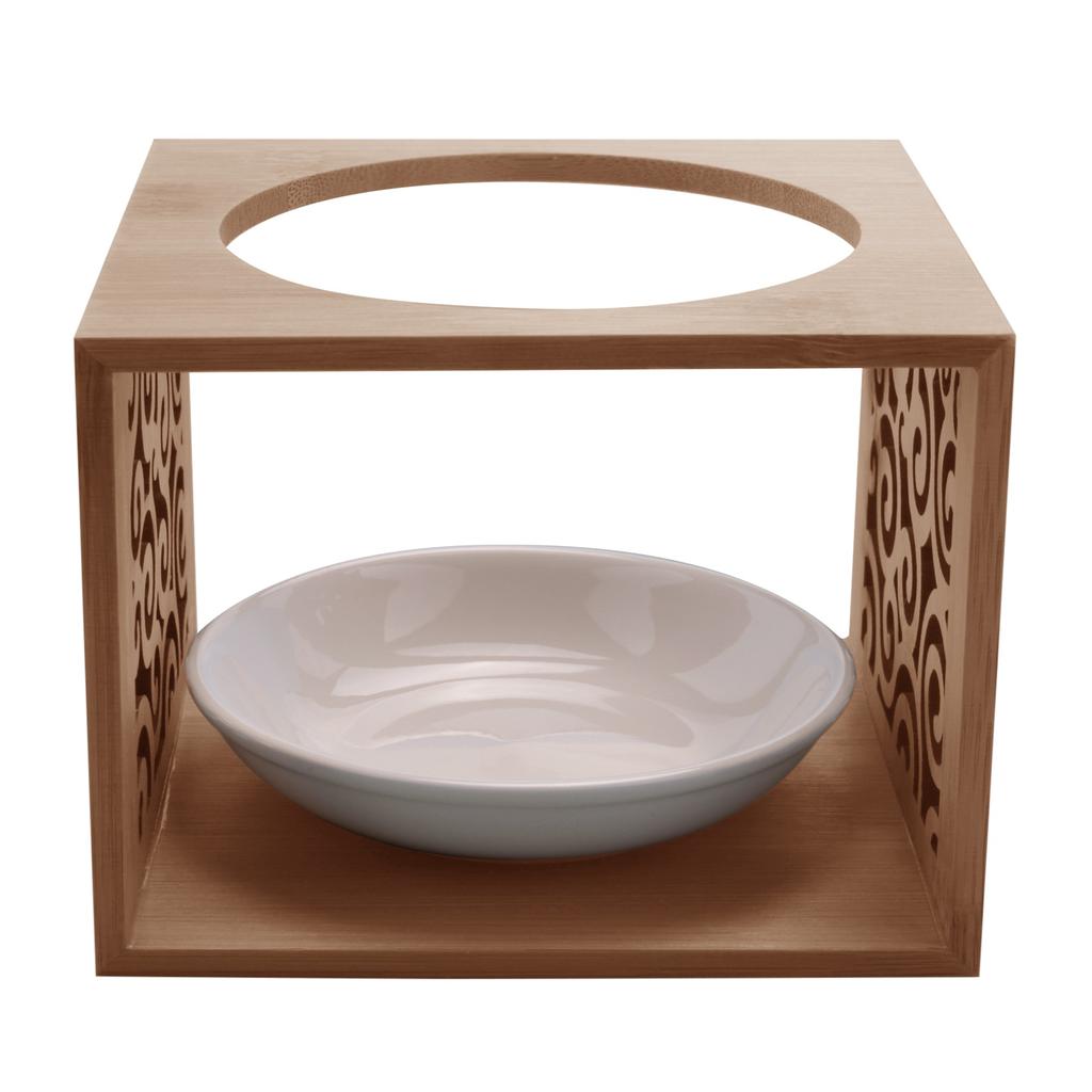 M-Modern-Wooden Bamboo Hollow Fragrance Lamp Oil Furnace Aroma Burner Candle Holder Elegant And Attractive Home Office Decoratio