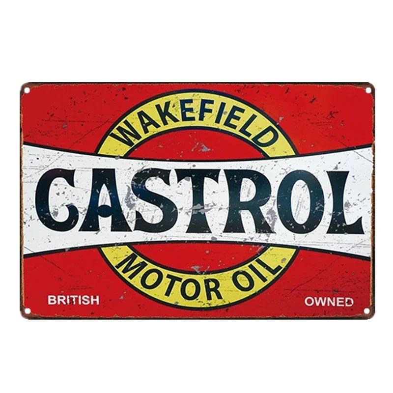 Vintage Car Gas Oil Harvest Classic Rusty Metal Sign Multi-tin Sign Garage Wall Decoration Motorcycle Repair Shop Decoration