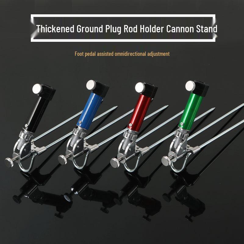 Two-in-One Fishing Rod Holder & Chair with Thickened Hardened Design, Stainless Steel Stand for Taiwan Fishing