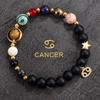 Eight Planets and Twelve Constellations Natural Stone Beaded Bracelet