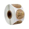 50-500pcs Labels Thank You Stickers Round Wedding Stickers For Party Favors Decoration Envelope Seals Stationery Stickers