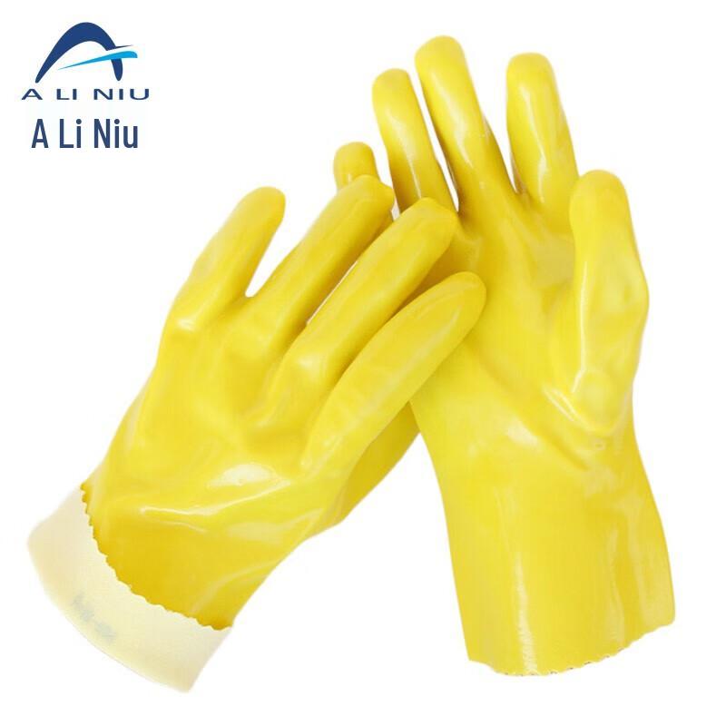 Aliniu AST-018H Industrial Dipped Rubber Protective Gloves