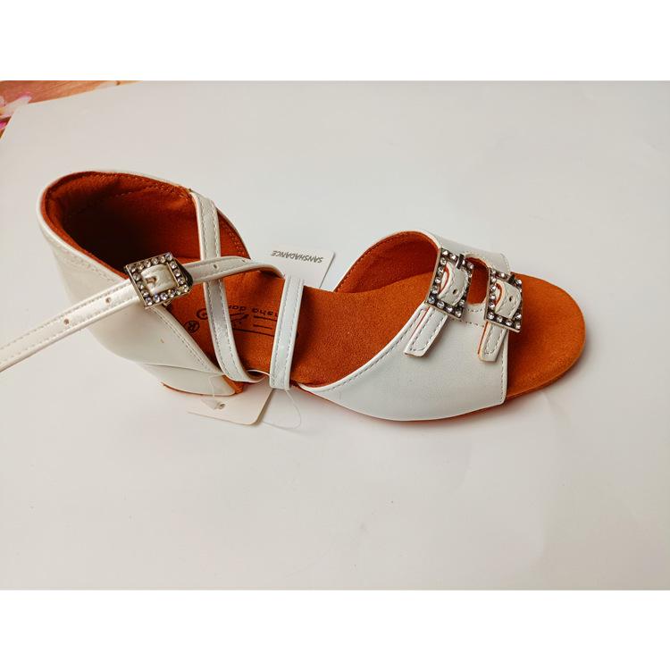 

Sansha Girls Mid-Heel Latin & Square Dance Shoes - Adult & Kids Soft Sole Summer Shoes 31