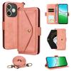 For Oppo A5 Pro 5G (Global)/A5 Pro 4G (Global) Leather Case Magnetic Closure Wallet Stand Phone Cover with Crossbody Strap