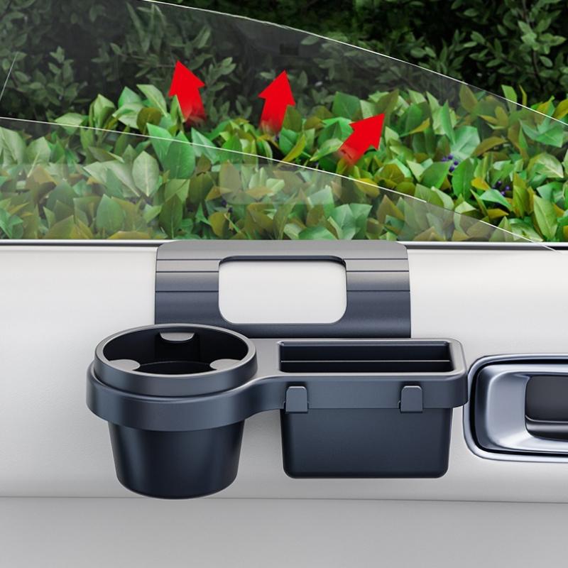 1PC Multi-Functional Car Door Side Organizer with Cup Holder Phone Slot And Card Pocket - Hanging Storage Box Car Accessory