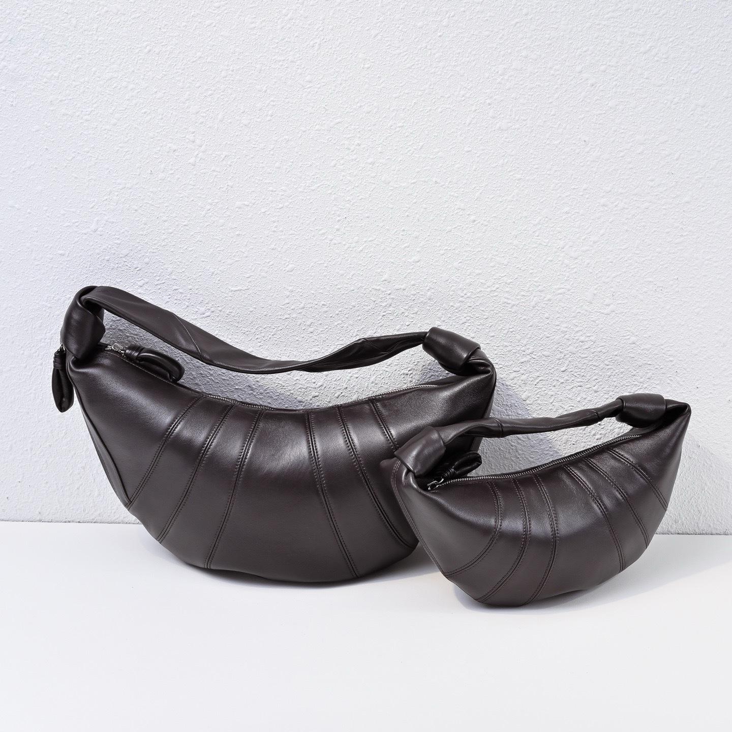 

Cross Border Croissants Sheepskin Dumplings High-end Sense Minimalist Style Hand-held One Shoulder Armpit French Women s Bag Small size+28 x 8 x 19cm+no logo