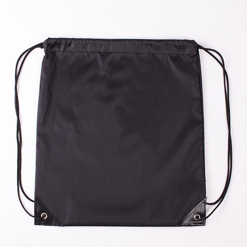 1PC Large Capacity Nylon Waterproof Drawstring Backpack Outdoor Sport Fitness Storage Bag Thick Rope Polyester Bag