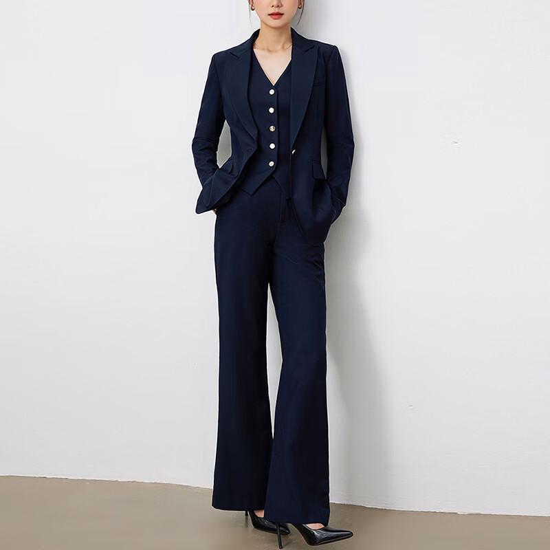 

Women s Wool Blend Professional Suit Set L