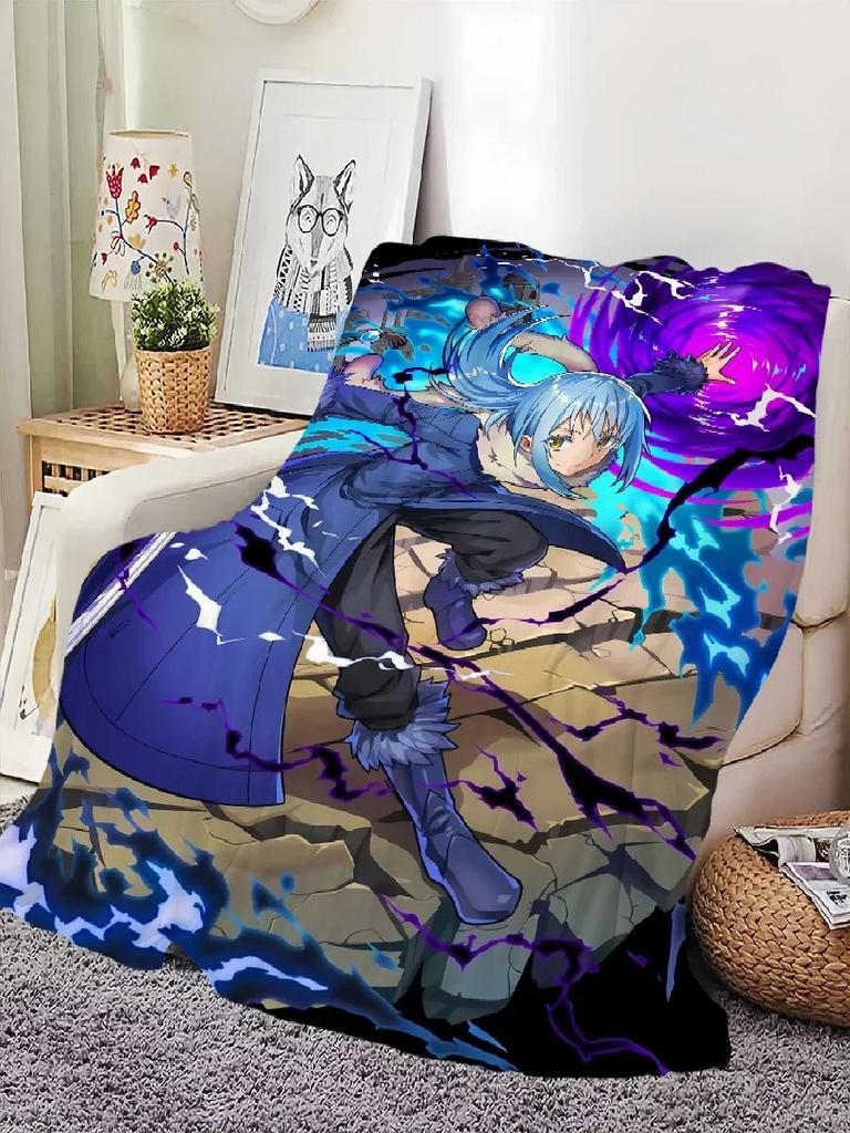 That Time I Got Reincarnated As a Slime Blanket Soft Cozy Throw for Home Office Bedroom Perfect Birthday Kid Gift