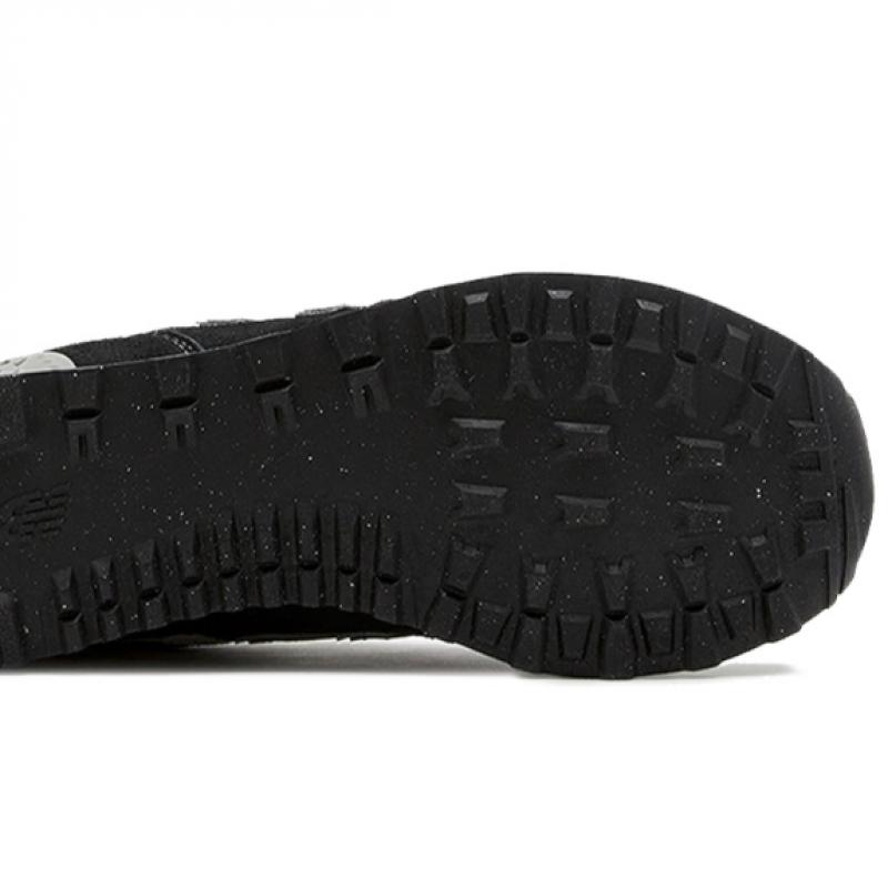 New Balance Zapatillas clásicas S 574 para hombre, color negro, ML574EVB