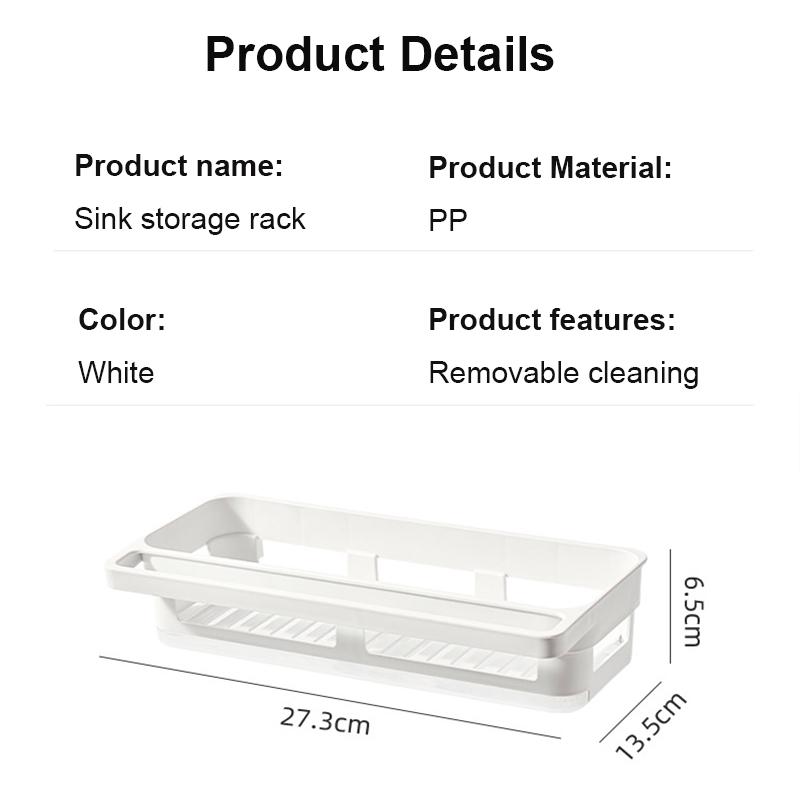 Kitchen Sponge Holder Plastic Sink Drain Rack Soap Drainer Towel Rack Shelf Organizer bathroom Storage Accessories