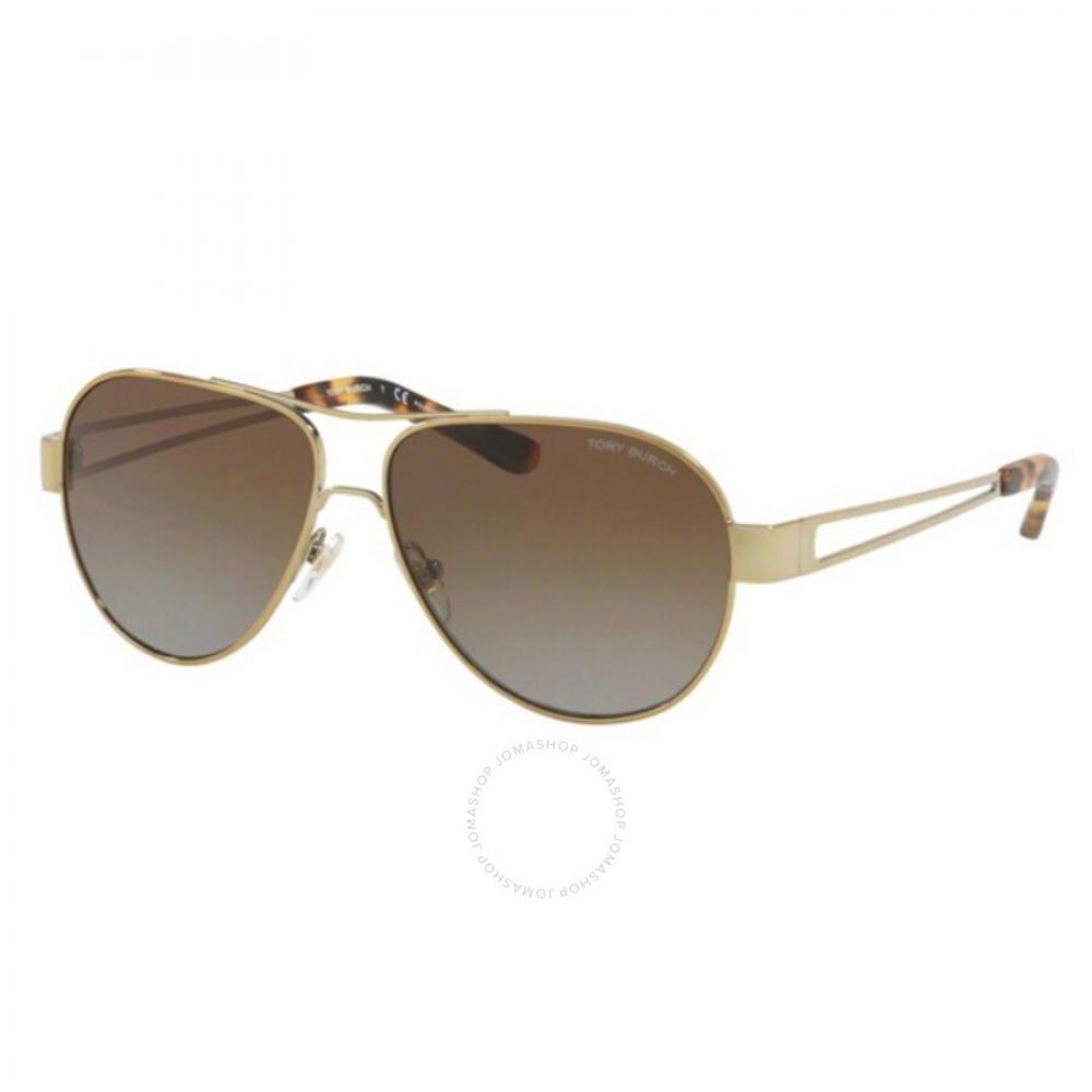 

Tory Burch Brown Pilot Ladies Sunglasses TY6060 3041T5 55