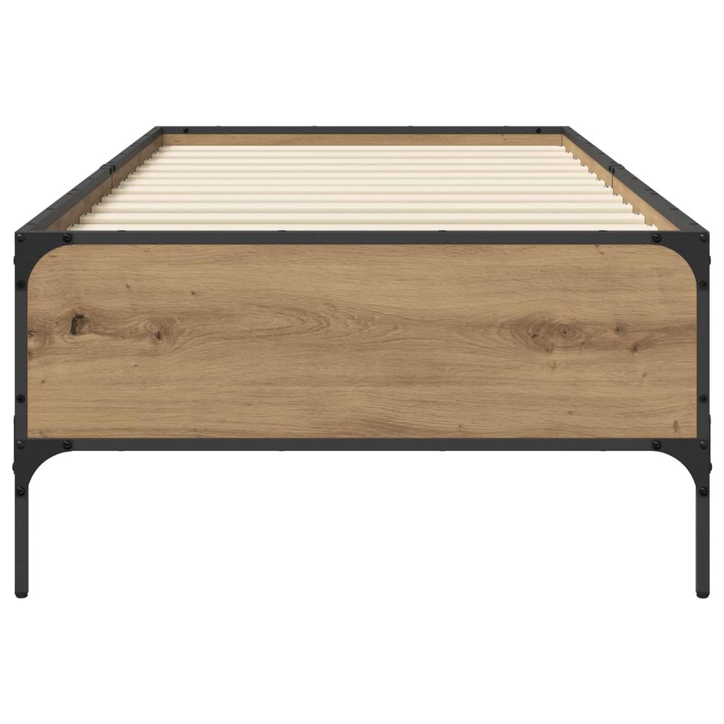 Bed Frame Artisan Oak 80 X 200 Cm Engineered Wood