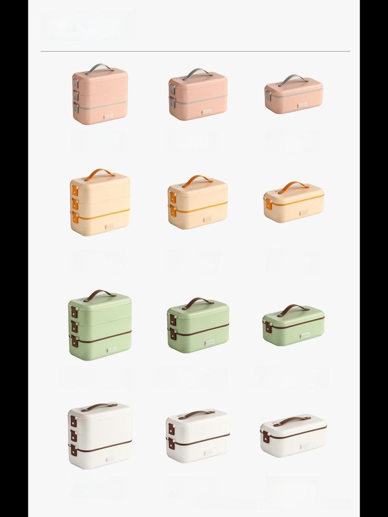 Elektrische Lunchbox mit Doppelspannung, Heiz- und Dampffunktion und Wärmespeicherung