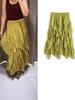 Autumn Asymmetrical Hem Midi Skirt In European and American Style
