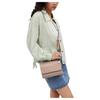 Coach Klare 22 Nameplate Logo Nameplate Snap Flap Crocodile Embossed Leather Shoulder Crossbody Bag Small Women's Stone