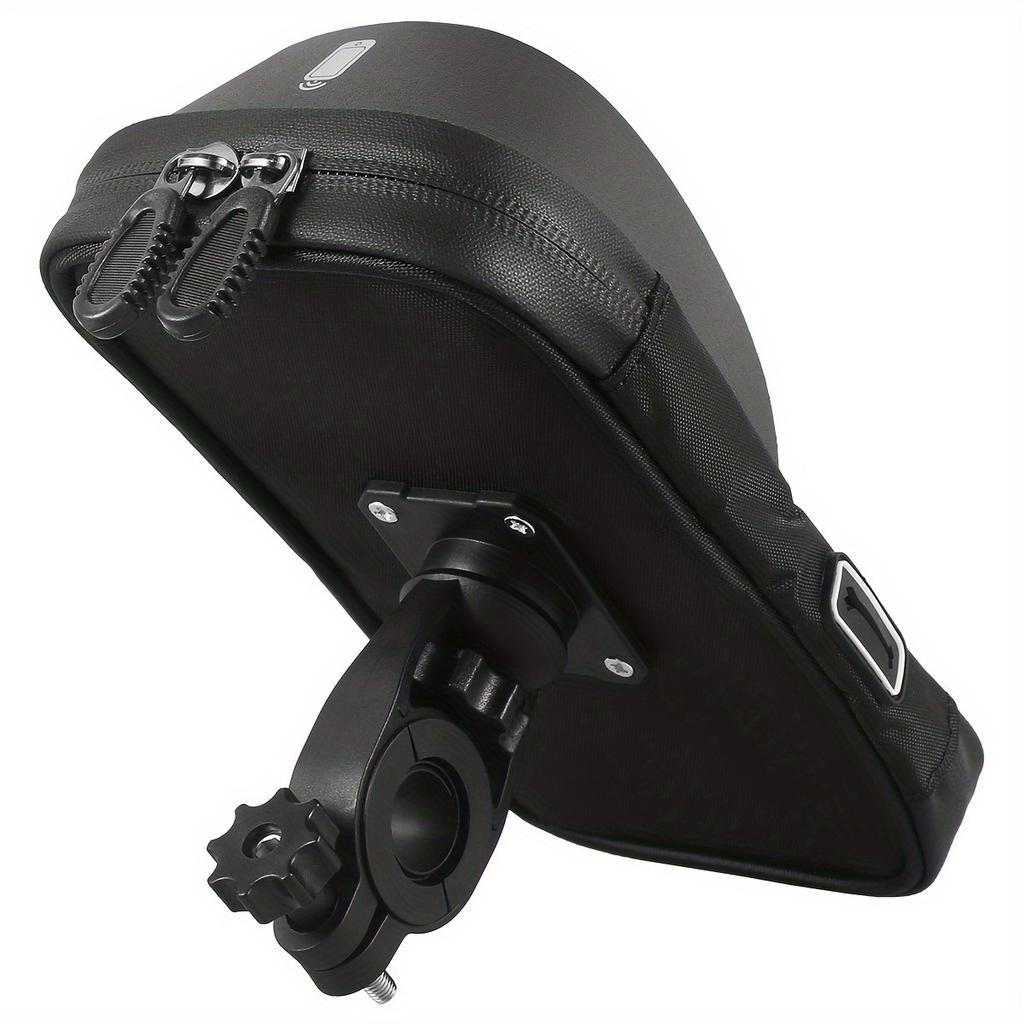 Vattentät 360° roterbar motorcykeltelefonhållare ABS styrmontering med avtagbar rem Pekskärmskompatibel Säkert grepp för cyklar och motorcyklar